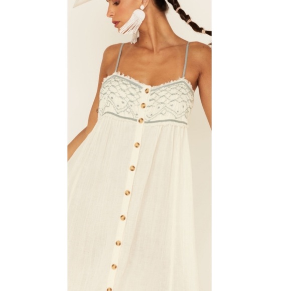 Free People Linda Jo midi dress in Gardenia (NWOT) - Picture 3 of 9